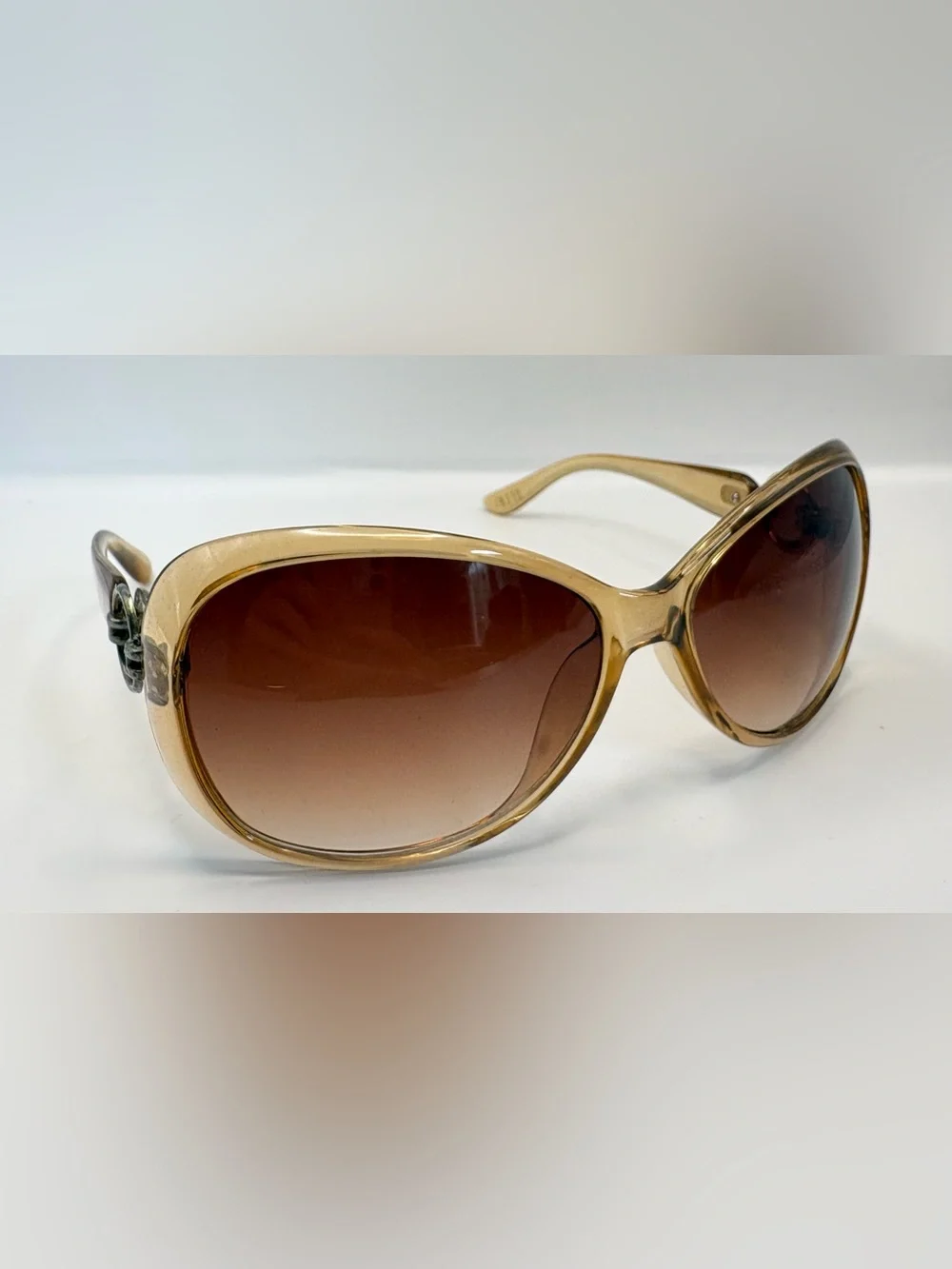 Elle EL18180 Brown Oval Sunglasses Frames Only
